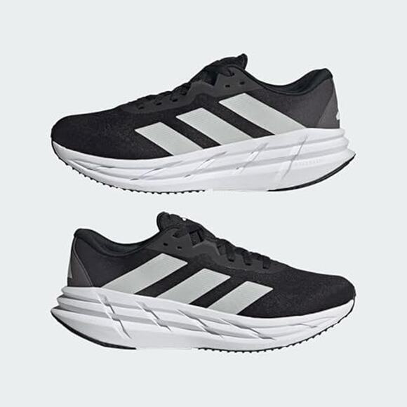 NWT adidas Men’s Adistar 3 M Running Shoes, Black/White/Grey Size 11 Wide main image 4